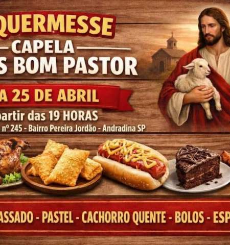Capela Jesus Bom Pastor organiza quermesse e busca doações da comunidade em Andradina