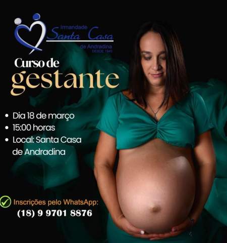 Santa Casa de Andradina convida as futuras mamães para curso de gestante