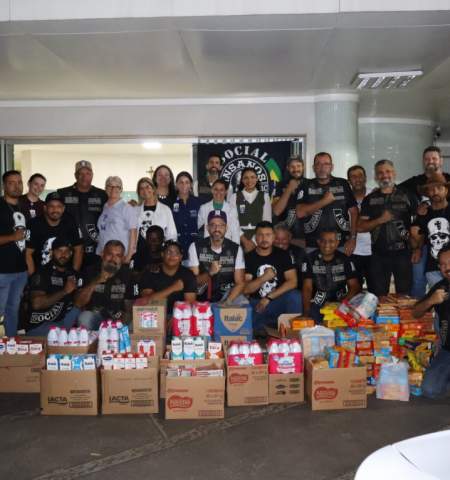Motociclistas do Insanos MC realizam doação ao Centro Oncológico de Três Lagoas