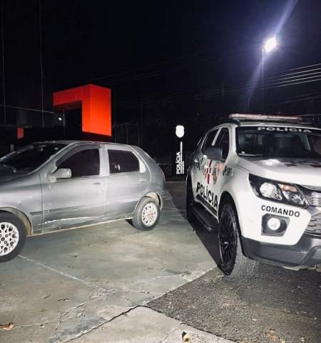 POLÍCIA MILITAR RECUPERA VEÍCULO ROUBADO NA SP 563 EM MONTE CASTELO