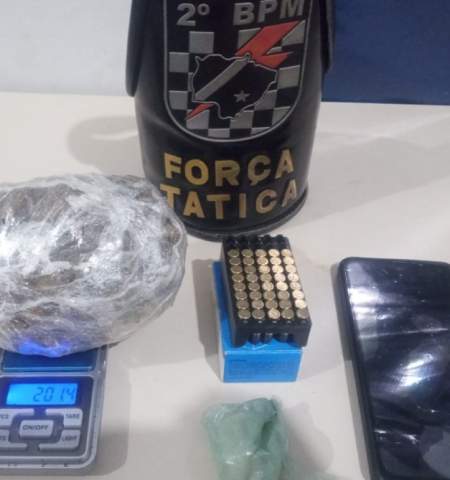 Polícia Militar em Três Lagoas realiza prisão de autor de tráfico de drogas e posse irregular de munição