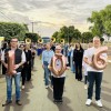 Banda Marcial Cristo Redentor de TL se apresenta na alvorada festiva do Hospital Auxiliadora em comemoração aos 106 anos da instituição