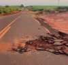 Morador reclama de dano causado em asfalto que liga ao bairro rural Timboré em Andradina