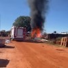 INCÊNDIO QUEIMA MAIS DE 1.500 LITROS DE DIESEL  DA PREFEITURA DE TRÊS LAGOAS