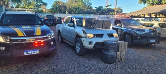 Polícia Rodoviária Federal de Água Clara apreende 258 Kg de maconha