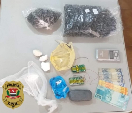 1º Distrito Policial de Birigui prende mulher com cocaína, alvo de investigação bairro Perdizes