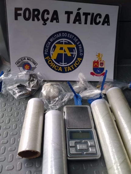 POLÍCIA MILITAR EM AÇÃO DE FORÇA TÁTICA PRENDE HOMEM POR TRÁFICO DE DROGAS EM DRACENA