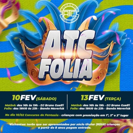 Em Andradina Carnaval do ATC está chegando com muita animação