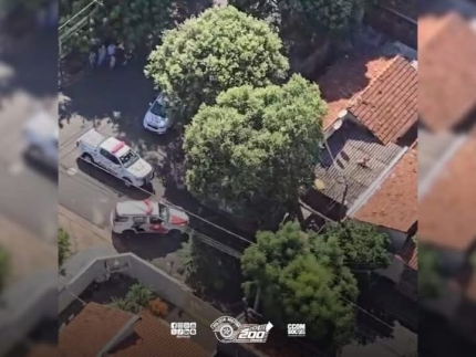 Helicóptero Águia 13 apoia prisão de criminoso em Araçatuba após fuga e acompanhamento aérea