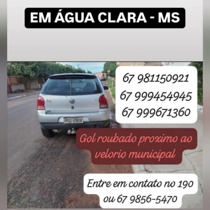 Polícia Civil de Água Clara investiga furto de veículo próximo do velório municipal