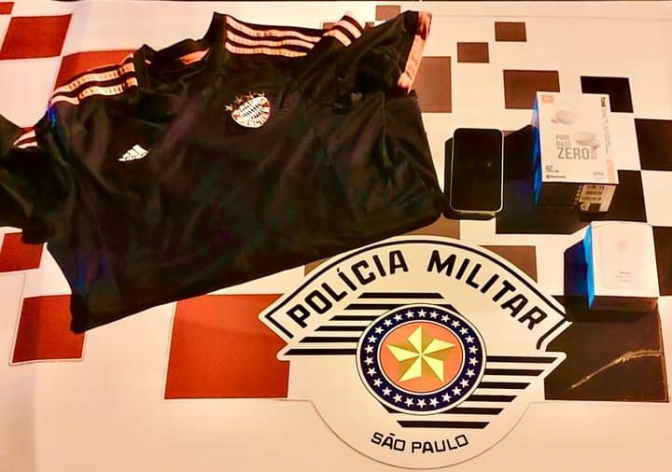 POLÍCIA MILITAR DE ANDRADINA PRENDE AUTOR DE FURTO E RECUPERA CELULAR