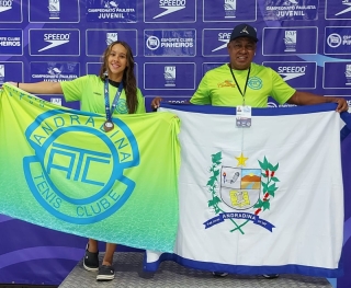 Natação: Andradinense Bia Rosa é destaque em competições em Uberlândia e São Paulo