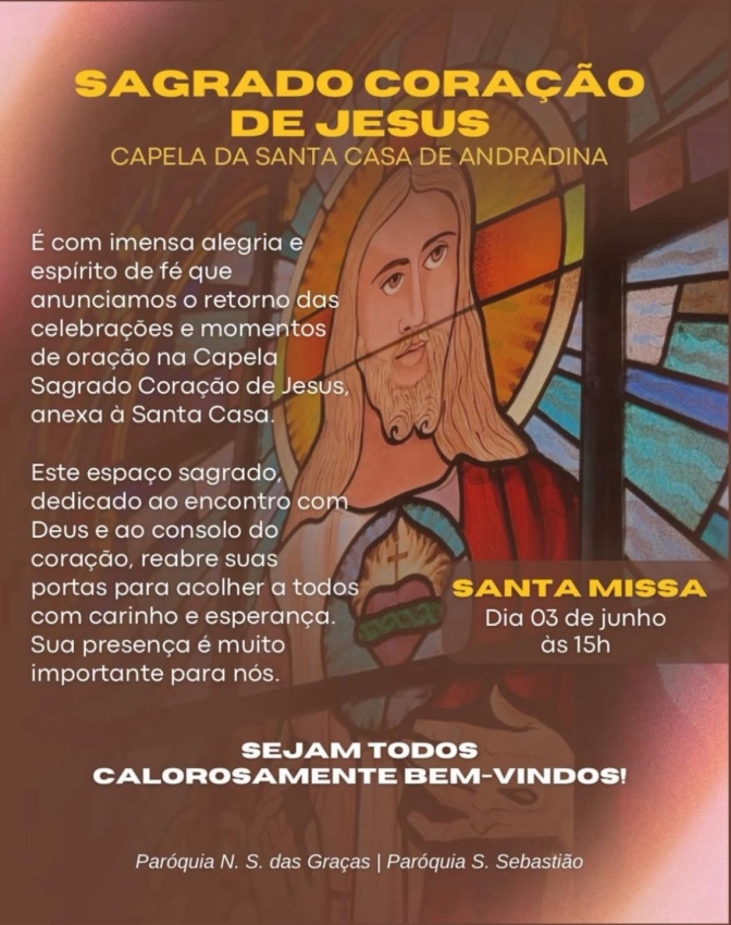 Capela da Santa Casa de Andradina retornou com Santa Missa