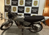 Polícias Civil e Militar de Valparaíso recuperam moto furtada em Mato Grosso do Sul