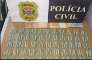 DISE de Araçatuba apreende menor com mais de 200 pinos de cocaína, alvo de investigação bairro Atlântico