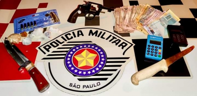 AUTÔNOMO PRESO POR TRÁFICO E POSSE ILEGAL DE ARMA DE FOGO PELA FORÇA TÁTICA DE ANDRADINA