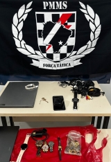 Força Tática de Três Lagoas realiza a prisão de autor de receptação e recupera vários objetos furtados