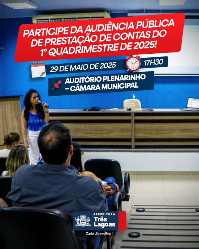 Prefeitura de Três Lagoas convoca você para exercer a cidadania
