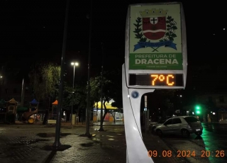 FRENTE FRIA DERRUBA TEMPERATURA NO OESTE PAULISTA