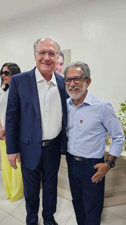 Prefeito Paulo Boaventura reencontra vice-presidente Alckmin em Andradina