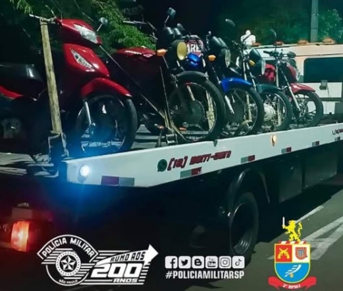 Em Araçatuba Polícia Militar e Guarda Municipal fazem operação contra motos ‘barulhentas’