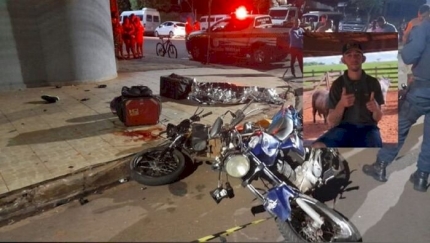 Entregador morre em batida violenta contra outro entregador em Três Lagoas