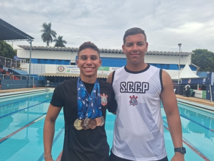 Andradinense Davi Kenzo conquista cinco medalhas no Paulista em Americana
