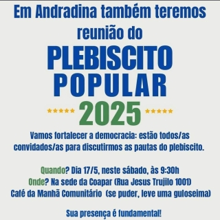População de Andradina se organiza para plebiscito popular em meio a insatisfação com a gestão municipal