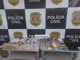 Polícia Civil prende jovem com maconha e crack em Clementina