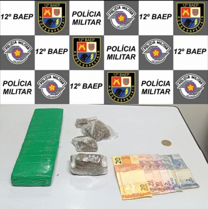12º BAEP prende dupla por tráfico de drogas, alvo de combate ao crime cidade de Mirandópolis