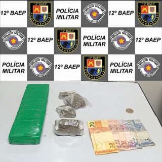 12º BAEP prende dupla por tráfico de drogas, alvo de combate ao crime cidade de Mirandópolis