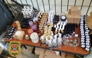 Polícia Civil identifica e fecha laboratório clandestino de cosméticos em Birigui