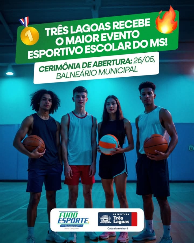 TRÊS LAGOAS RECEBE O MAIOR EVENTO ESCOLAR DO MS!