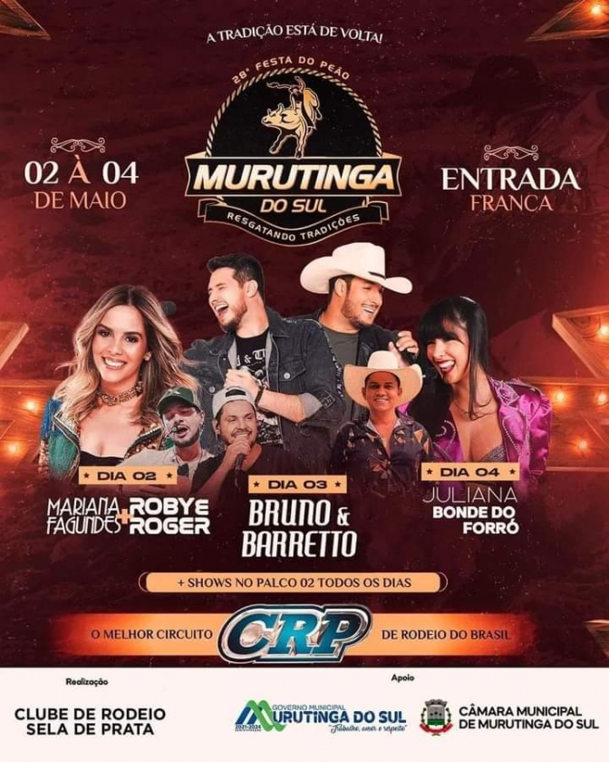 Grande expectativa para a 28ª Festa do Peão de Murutinga do Sul