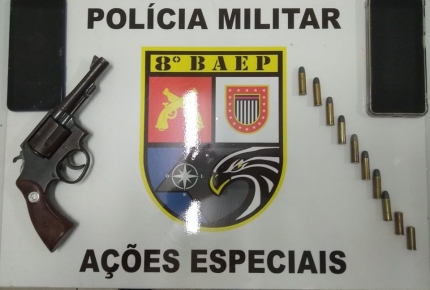 8º BAEP de Prudente prende indivíduo com arma de fogo, alvo de combate ao crime cidade de Regente Feijó