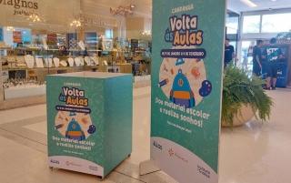 SHOPPING DE ARAÇATUBA FAZ CAMPANHA PARA ARRECADAR MATERIAL ESCOLAR
