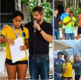 Em Andradina Nadadora Julia Naomi recebe homenagem do vereador Guilherme Pugliese