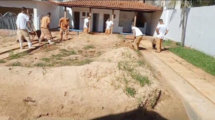 Trabalho voluntário de reeducandos auxilia entidade em Presidente Venceslau