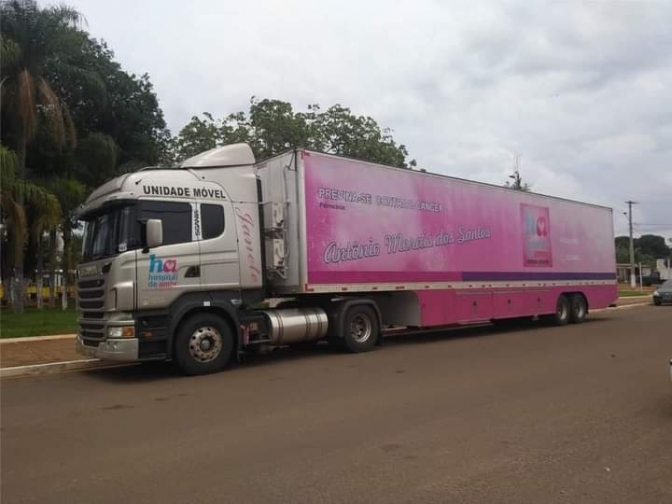 Carreta do Hospital de Amor chegou e já está atendendo em Castilho