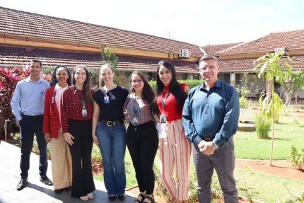 Em Três Lagoas Hospital Auxiliadora recebe visita dos representantes do Banco Sicoob Meltacred