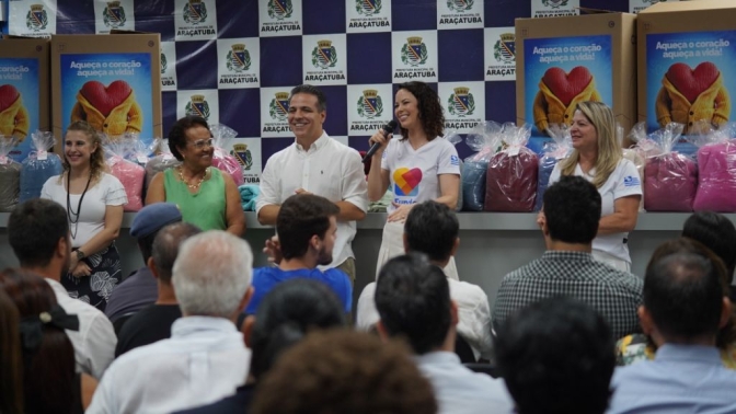 Em Araçatuba Campanha do Agasalho 2025 é lançada com quase 8 mil doações entre meias e cobertores