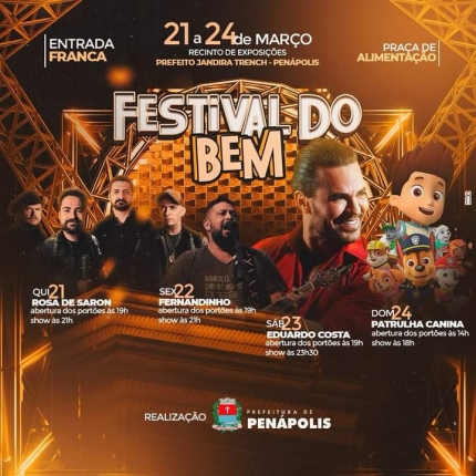 Santa Casa de Penápolis convida a população para o Evento “Festival do bem”