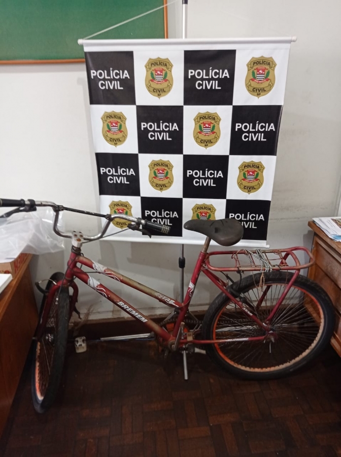 DIG DE ANDRADINA RECUPERA BICICLETA FURTADA NO CENTRO COMERCIAL