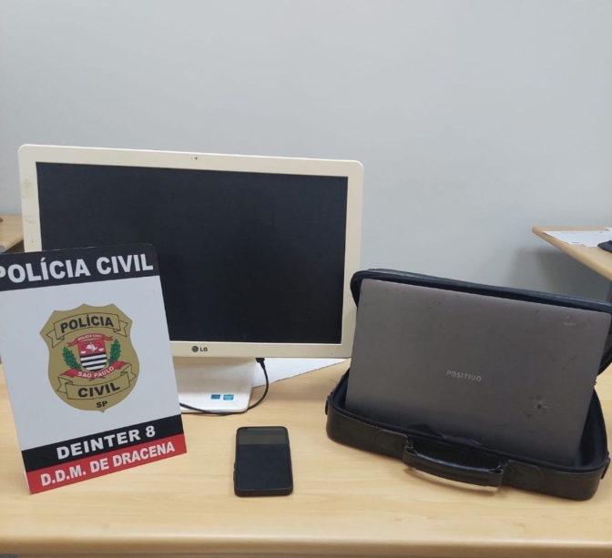 DDM DE DRACENA  APREENDE EQUIPAMENTOS ELETRÔNICOS EM INVESTIGAÇÃO SOBRE AMEAÇAS E DIVULGAÇÃO DE IMAGENS ÍNTIMAS DE EX-COMPANHEIRA*