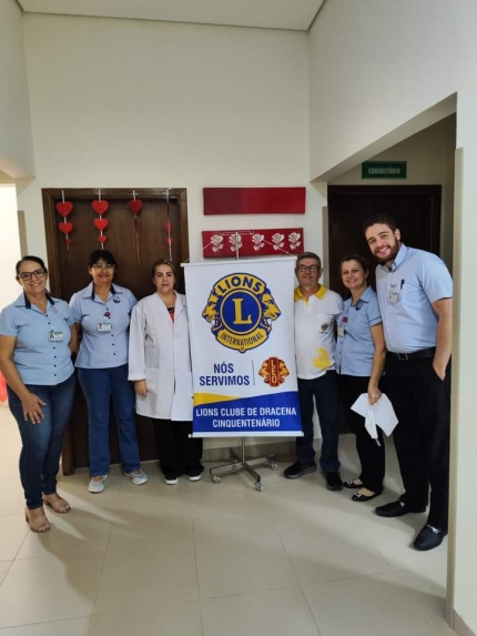 LIONS CINQUENTENÁRIO PROMOVE CAFÉ DA MANHÃ NO BANCO DE SANGUE DA SANTA CASA DE DRACENA
