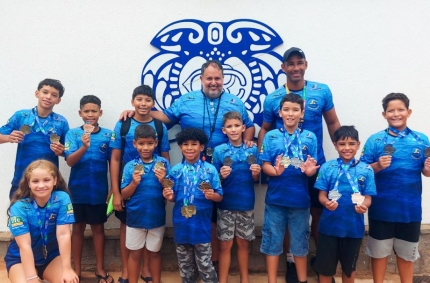 Nadadores de Três Lagoas conquistam 26 medalhas no Circuito Estadual FEDAMS “Vó Terezinha”