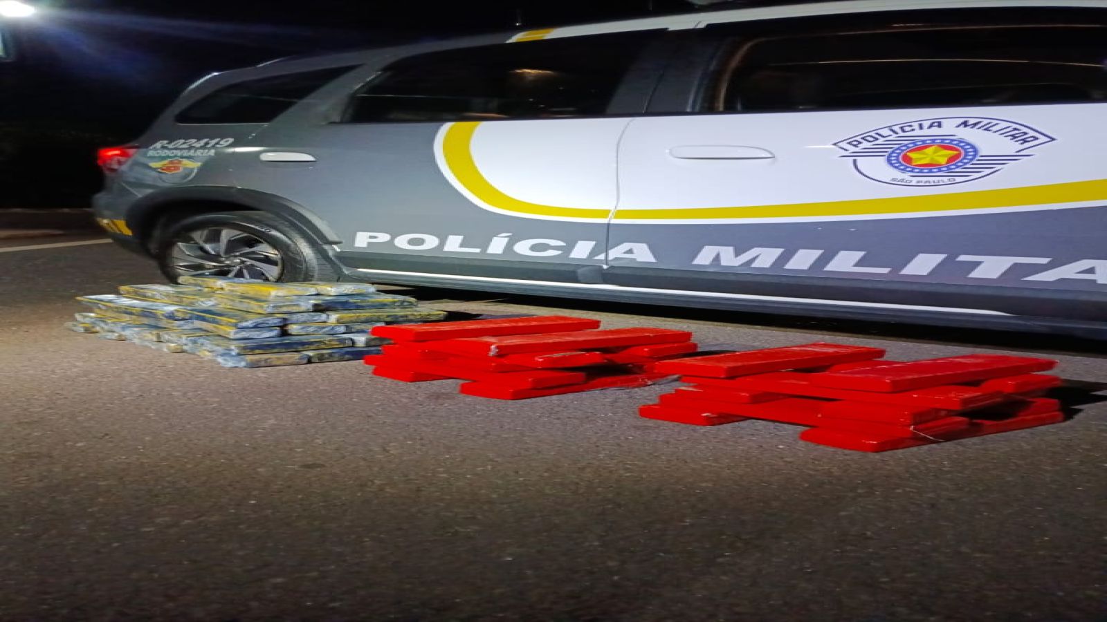 Polícia Rodoviária Estadual de Andradina prende traficante com 91 tijolos de maconha na rodovia SP 300