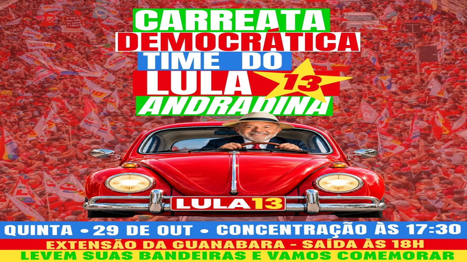 CARREATA DA DEMOCRACIA EM ANDRADINA   
